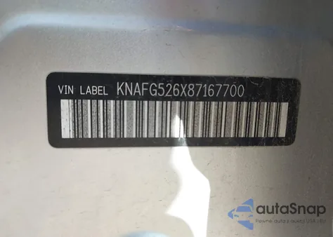 2008 Kia Rondo Lx V6 z USA, uszkodzony, nr VIN KNAFG526X87167700